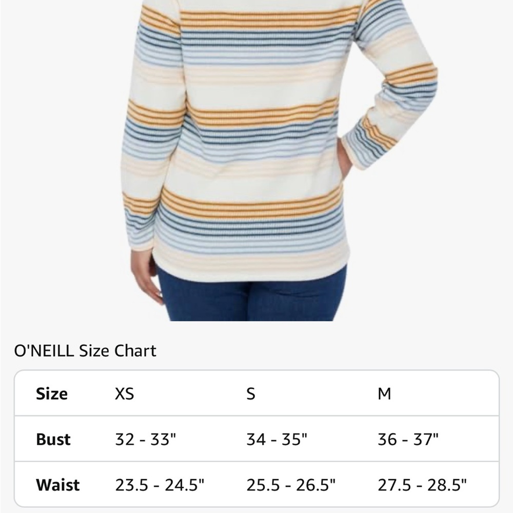 O'Neill Multicolor Striped Quarter Zip